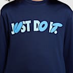 Playera de manga larga Dri-FIT para niño talla grande Nike Swim Hydroguard