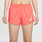 ナイキ ワン ウィメンズ Dri-FIT ミッドライズ ランニングショートパンツ (インナー付き)