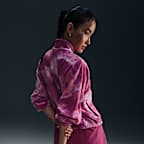 Nike One Women's Therma-FIT Oversized 1/2-Zip Fleece Printed Top