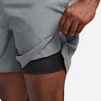Shorts de correr 2 en 1 Dri-FIT de 18 cm para hombre Nike Challenger