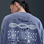 Playera de manga larga oversized para mujer Nike Sportswear