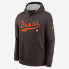 Cleveland Browns Rewind Club Logo Men's Nike NFL Pullover Hoodie