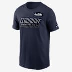 Playera Nike Dri-FIT de la NFL para hombre Seattle Seahawks Sideline Team Issue - Azul marino
