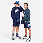 Calções em tecido moletão Nike Sportswear Club Fleece Júnior