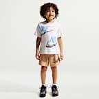 Conjunto de 2 piezas de jersey holgado para niños talla pequeña Nike Sportswear In The Zone