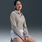 ナイキ スポーツウェア エッセンシャル ウィメンズ オーバーサイズド ロングスリーブ ポロ