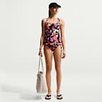 Tankini de cuello cuadrado para mujer Natación Nike