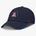 Arizona Natural Club Men's Nike College Adjustable Hat - Navy
