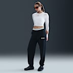Crop top ajusté à manches longues Nike Sportswear Chill Knit pour femme