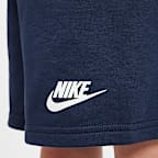 Ensemble t-shirt imprimé et short en molleton léger Nike pour enfant