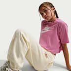 Nike Sportswear Club Fleece Girls' Loose Graphic Trousers