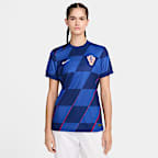 Damska koszulka piłkarska Nike Dri-FIT Chorwacja Stadium 2024/25 (wersja wyjazdowa) (replika)
