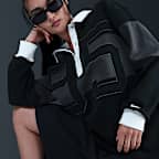 ナイキ スポーツウェア ウィメンズ ロングスリーブ グラフィック ポロ トップ