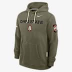 Ohio State 2025 Military Appreciation Men's Nike Dri-FIT College Pullover Hoodie