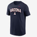 Arizona Primetime Arch Stack Men's Nike College T-Shirt - Navy