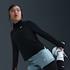 Haut à manches longues et demi-zip Nike Dri-FIT pour ado (fille) (taille étendue)