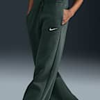 Pants de entrenamiento de tiro alto y piernas anchas para mujer Nike Sportswear Phoenix Fleece