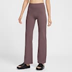 Nike Zenvy Women's High-Waisted Flared Leggings with No Front Seam