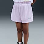 Conjunto de playera y shorts de malla infantil Nike Wild Flower