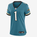 Travis Etienne Jr. Jacksonville Jaguars Women's Nike NFL Game Football Jersey - Teal