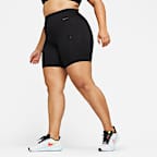 Nike Go Women's High-Waisted 20.5cm (approx.) Biker Shorts with Pockets (Plus Size)