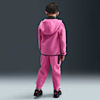 Conjunto de 2 piezas de sudadera de cierre completo Tech Fleece para niños talla pequeña Nike Sportswear