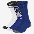 Nike Everyday Cushioned Kids' Crew Socks (3 Pairs) - Multi-Color