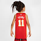 Atlanta Hawks 2023/24 Icon Edition Nike NBA Swingman Jersey för ungdom