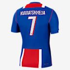 Khvicha Kvaratskhelia Paris Saint-Germain 2026/27 Match Home Men's Nike Aero-FIT Soccer Jersey - Blue