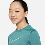 Nike One Older Kids' (Girls') Dri-FIT Short-Sleeve Training Top