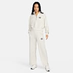 Nike Sportswear Women's Oversized 1/2-Zip Crop Fleece Sweatshirt