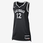 Jersey Nike Dri-FIT de la WNBA Victory Chelsea Gray Las Vegas Aces 2024 - Negro/Plata liso/Blanco