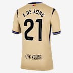 Frenkie de Jong Barcelona 2025/26 Stadium Away Men's Nike Dri-FIT Soccer Jersey