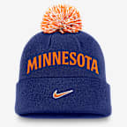 Gorro Nike de la MLB con dobladillo y pompón para hombre Minnesota Twins Peak