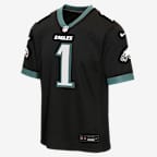 Jalen Hurts Philadelphia Eagles Big Kids' Game Jersey - Black