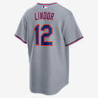 Francisco Lindor New York Mets Men's Nike MLB Replica Jersey
