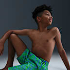 Shorts de playa o alberca con forro de ropa interior de 18 cm para niño talla grande Nike Swim Breaker