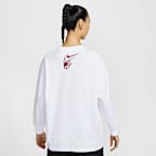 ナイキ スポーツウェア ウィメンズ オーバーサイズド ロングスリーブ Tシャツ