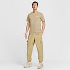 กางเกงคาร์โก้ขายาวผู้ชายแบบทอ Nike Club