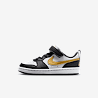 Black/Black/White/Metallic Gold