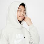 Nike SB Icon Fleece EasyOn Older Kids' Oversized Pullover Hoodie