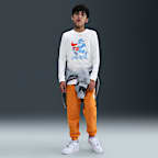 Playera de manga larga para niños grandes Nike Sportswear