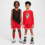 Shorts de básquetbol de 13 cm para niños talla grande Nike DNA