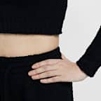 ナイキ スポーツウェア フェニックス コージー ブークレ ウィメンズ タイト ロングスリーブ ニット トップ