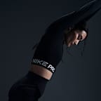 Nike Pro 365 Women's Dri-FIT Cropped Long-Sleeve Top