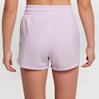 Nike One Big Kids' (Girls') Dri-FIT High-Waisted Woven Training Shorts