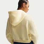 Sudadera con gorro Nike Sportswear oversized cropped Henley de tejido Fleece para mujer Phoenix