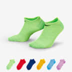 Nike Everyday Lightweight No-Show Training Socks (6 Pairs) - Multi-Colour