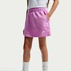 Falda de French Terry para niñas talla grande Nike Sportswear Club