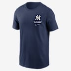 New York Yankees 2-Hit Men's Nike MLB T-Shirt - Navy